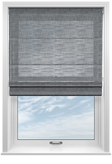 Novara Voile, Pebble Grey - Roman Blind